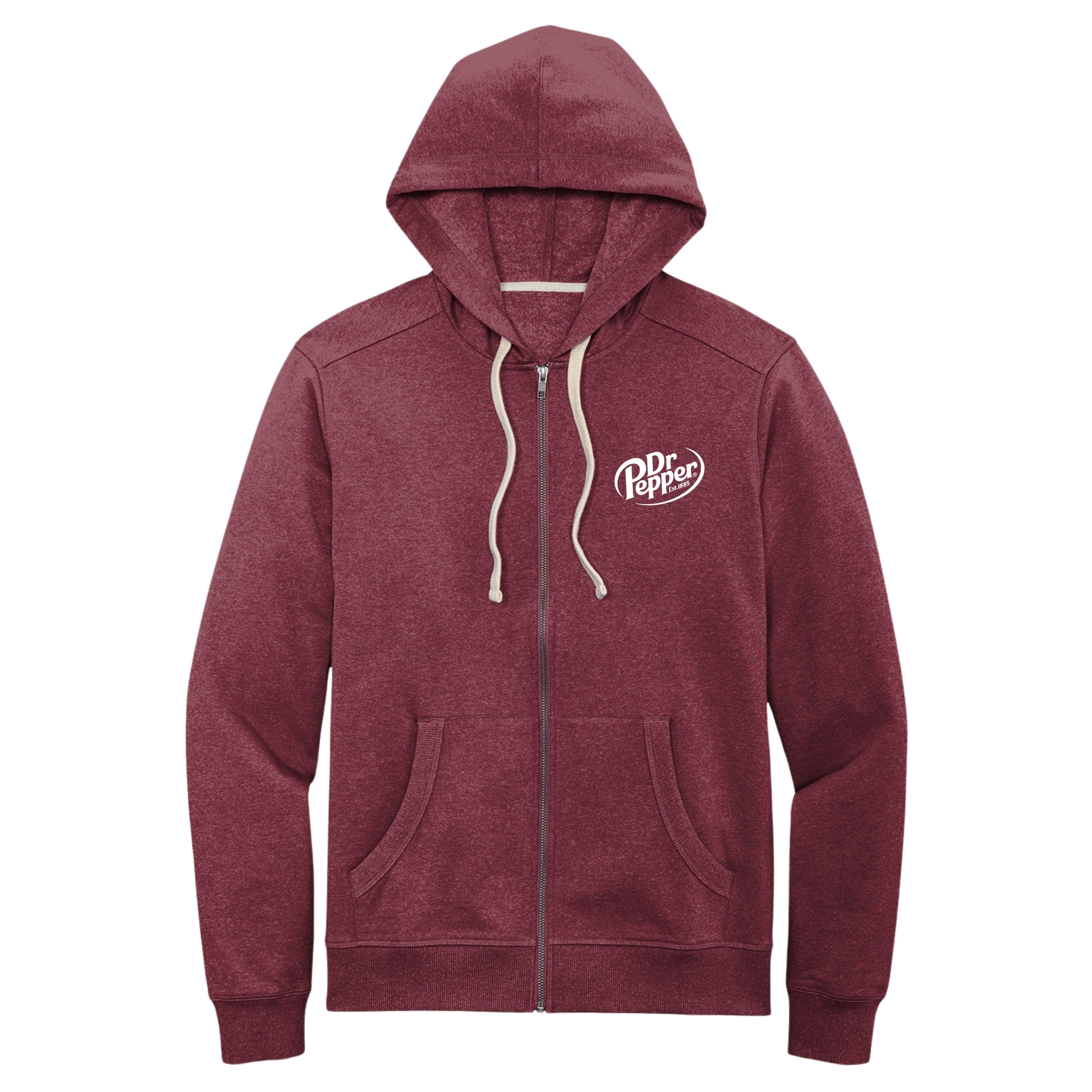 Dr Pepper Modern Logo Full Zip Hoodie | Dr Pepper Museum Gift Shop
