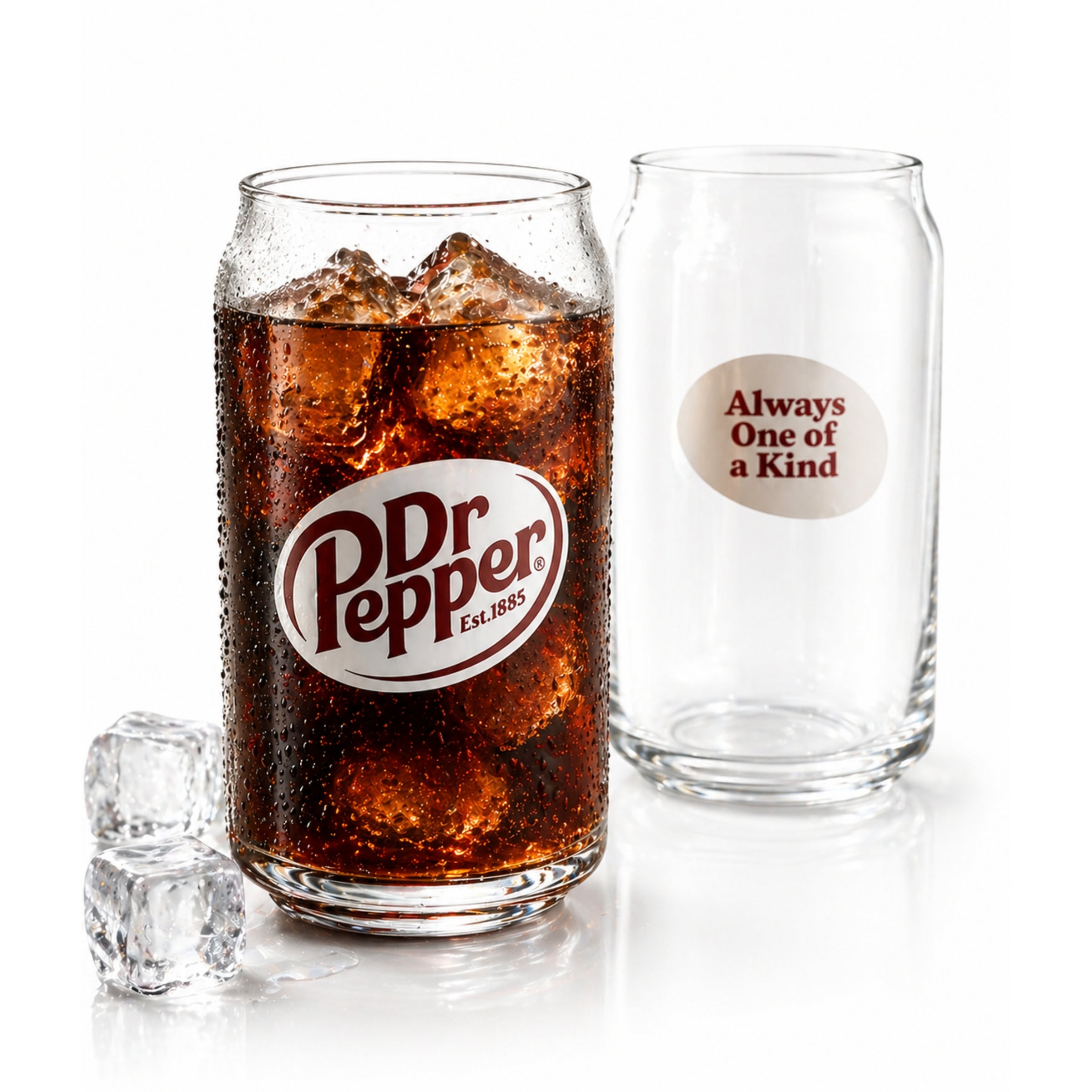 Modern Logo Can Shaped Dr Pepper Glass | Dr Pepper Museum Gift Shop