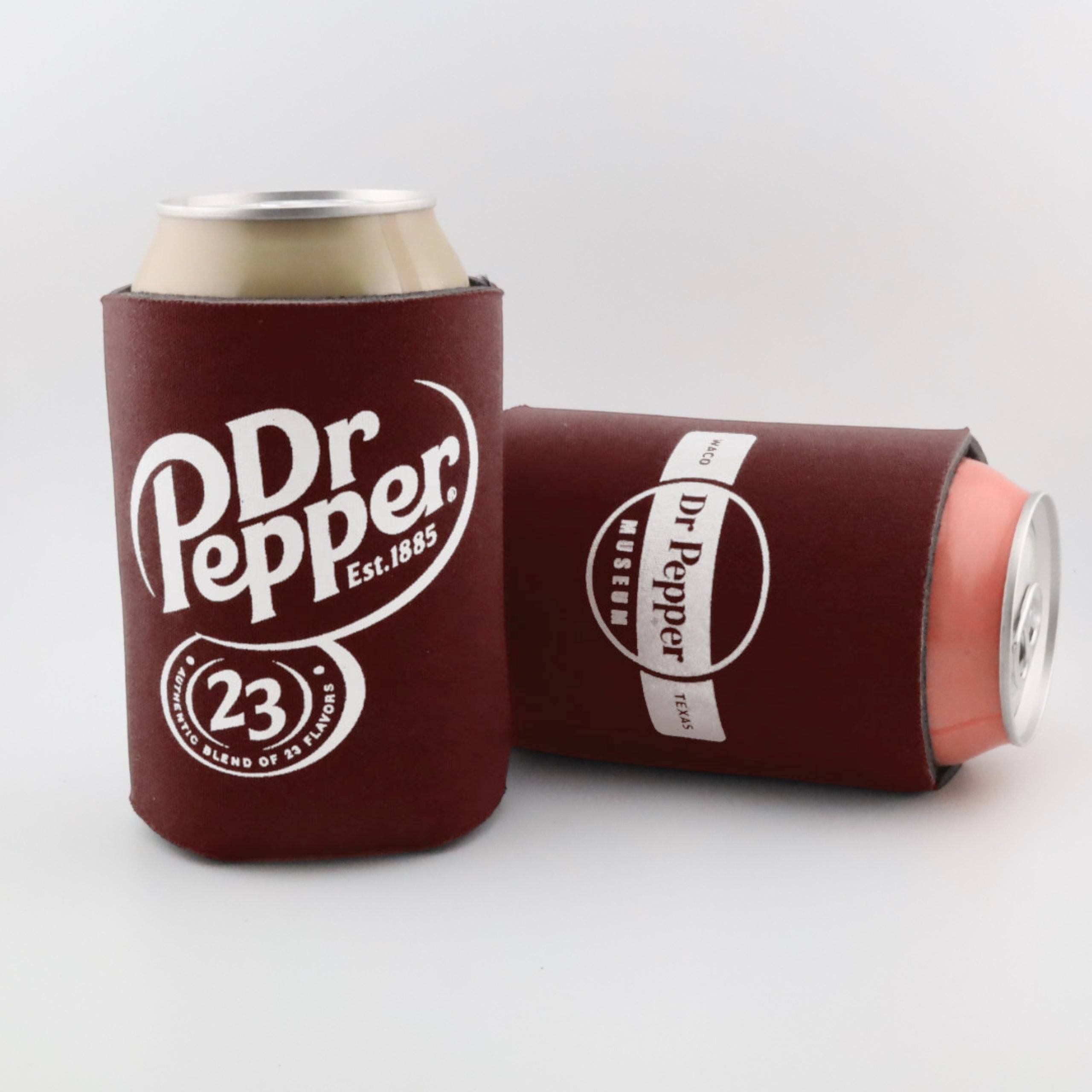 Can Koozie Dr Pepper Modern Logo 23 Flavors | Dr Pepper Museum